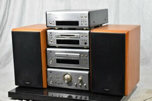 ■TG0830 DENON/デノン システムコンポ TU-7.5L/DMD-7.5LII/DCD-7.5L/PMA-7.5L/SC-E727R ペア【現状渡し品】