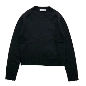 ジルサンダー （JIL SANDER） ウール クルーネック ニット 長袖 J02GP0042 サイズ36 ブラック ウェア（新品）