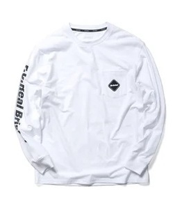 ☆未使用品☆F.C.Real Bristol エフシーレアルブリストル☆☆FCRB AUTHENTIC L/S TEAM POCKET TEE☆ロンT 長袖 Tシャツ WHITE サイズ M☆