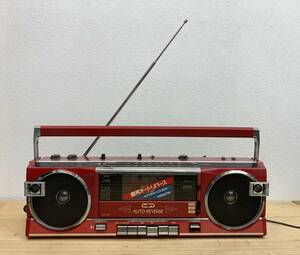 ☆☆格安売切☆Victor ビクター RC-S50 ラジカセ 当時物 AM/FMラジオ カセットレコーダー STEREO RADIO CASSETTE RECORDER 幻の赤 日本製