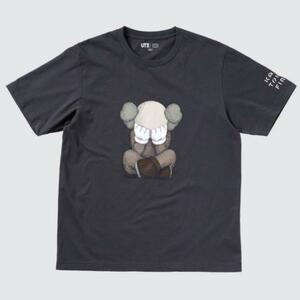 140cm 新品未開封 ユニクロ×カウズ ダークグレー Tシャツ KAWS UNIQLO ユニクロユー UNIQLOU