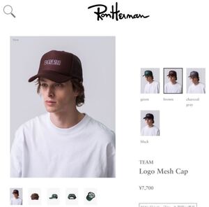 RHC Ronherman ロンハーマンTEAMLogo Mesh Cap キャップ