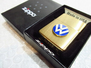 【Spiral】VW Zippo/真鍮製ジッポライター【type2】新品/ゴールド/フォルクスワーゲン/NEWデザイン/