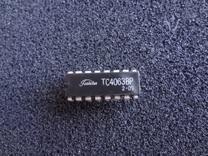 Toshiba製　TC4063BP (4-BIT MAGNITUDE COMPARATOR)　 1個 