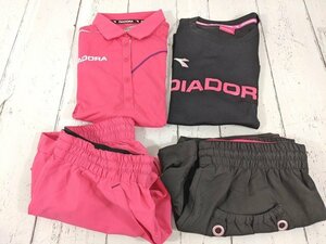 【5yt015】テニスウエア レディース DIADORA ディアドラ 半袖ポロシャツ◆ショートパンツ◆Mサイズ◆V66