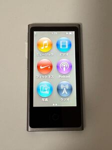 【稼働品】iPod nano 16GB ME971J A1446 スペースグレイ Apple アップル 1円〜