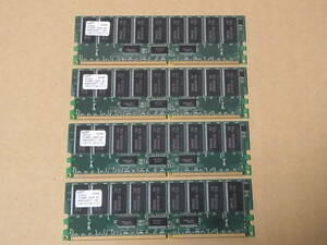 ●Samsung DDR200 PC1600R 512MBx4枚セット 合計2GB M383L6420CT1-CA0 (DDR741)