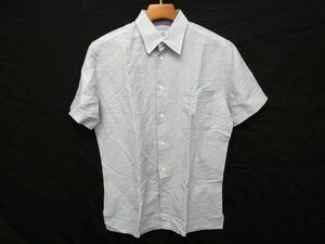 1円 ■美品■ HERMES エルメス リネン×コットン 半袖 ポロシャツ トップス 洋服 メンズ パープル系 AZ4389