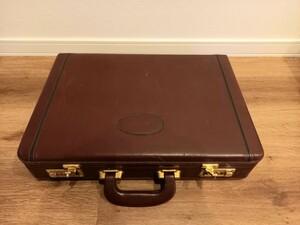 CAMUS COGNAC レザー アタッシュケース ビジネスバッグ スーツケース ダイヤルロック式 レトロ アンティーク 中古 保管 現状品 k809