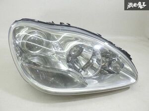 【レンズ割れ無し】 メルセデスベンツ 純正 W220 Sクラス 後期 HID ヘッドライト ランプ ユニット 右 右側 ハンドル位置不明 棚14-2