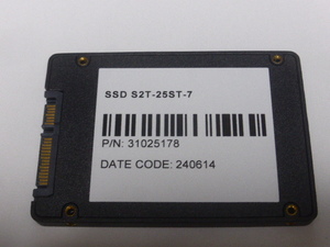 SSD SATA 2.5inch 2048GB(2TB) 電源投入回数5回 使用時間0時間 正常100%判定 S2T-25ST-7 中古品です⑤