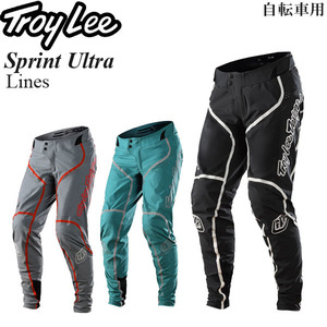 【在庫調整期間限定特価】 Troy Lee パンツ 自転車用 Sprint Ultra Lines ブラックホワイト/36