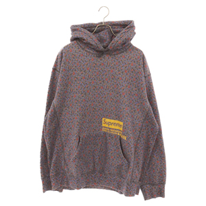 シュプリーム 21AW×Hooded Sweatshirt ジュンヤワタナベ コムデギャルソンマン ロゴプリントスウェットプルオーバーパーカー マルチ