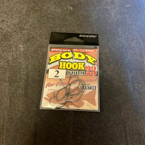 送料84円 デコイ ボディーフック ワーム23 2 DECOY マス針　バス釣り　フック　DECOY BODY HOOK ネコリグ　ダウンショット　8本