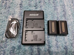0604u2346　HOSAN NP-FH50 純正互換 バッテリー 2個 対応機種 Sony NP-FH50