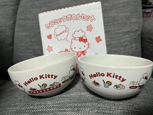 ☆ハローキティ 食器 セラミックボウルセット サンリオ レア☆