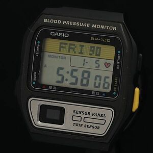 1円 稼動 カシオ BP-120 血圧ウォッチャー QZ デジタル文字盤 トップのみ メンズ腕時計 OGH 0474000 5APY