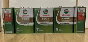 4L×5本 カストロール エッジ Castrol EDGE エンジンオイル 0W-20 SP/GF-6A 4輪ガソリンエンジン車用