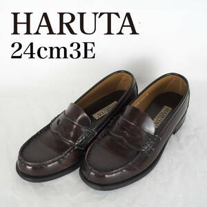 MK6132*HARUTA*ハルタ*レディースローファー*24cm3E*茶