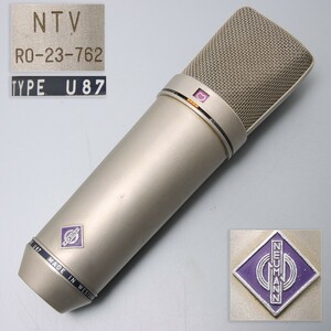 OD030. ノイマン neumann U87 コンデンサーマイク NTV RO-23-762 西ドイツ製 現状品