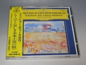 ☆ シール帯 シューベルト 美しき水車小屋の娘 フィッシャー＝ディースカウ ムーア 帯付CD F35G-50127 西独プレス/*帯やや難あり