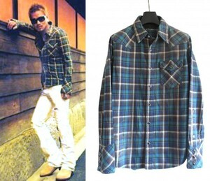 DELAY by Win & Sons Prpcessing check shirt クラッシュ チェックシャツ 1 ダメージ加工 ウィン&サンズ グリーン win&sons ※レターパック