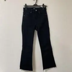 デニムパンツ　フレアパンツ　ブラック　ZARA