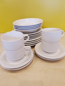 ♪C☆935 ホームコレクション ストーンウェア ジャパン HomeCollection Stoneware Japan 大皿 中皿 深皿 ソーサー カップ レトロ プレート