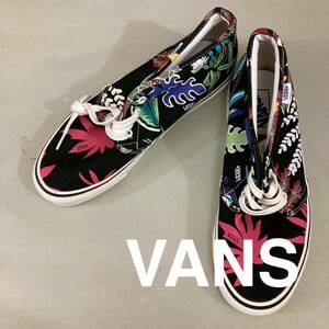 【新品未使用】バンズ VANS アナハイム チャッ49DX スニーカー 靴 エラ カラフル プリント 紐 ハイカット シューズ 黒 ブラック 27.5cm @★