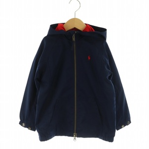 ポロ バイ ラルフローレン Polo by Ralph Lauren フードジップパーカー フードブルゾン ジャケット 110 紺 ネイビー /DF ■OS キッズ