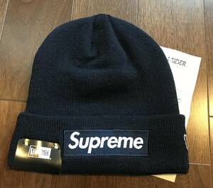 新品 Supreme New Era Box Logo Beanie シュプリーム ニューエラ ボックスロゴ ビーニー NAVY ネイビー