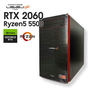 【値下げしました/中古ゲーミングPC】iiyama LEVEL∞ / GeForce RTX 2060 / Ryzen5 5500 / 16GB / SSD 512GB + HDD 1TB