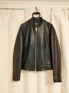 定価15万 数回着用 超美品 7466 Schott ライダース 38 ショット ニューネイキッドカウ ホース シープ