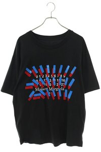 メゾンマルジェラ Maison Margiela 21SS S30GC0732 サイズ:44 テープロゴプリントオーバーサイズTシャツ 中古 BS99