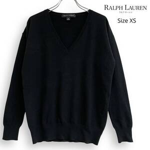 RALPH LAUREN BLACK LABEL ラルフローレン ブラックレーベル ニット セーター ブラック XS