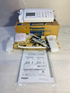 Panasonic パーソナルファックス 電話機 KX-PD205-W 子機 KX-FKD404-W FAX 未使用品？ パーソナルファックス