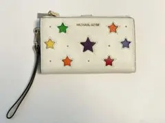 【SALE】MICHAEL KORS 星柄 二つ折り長財布　スター