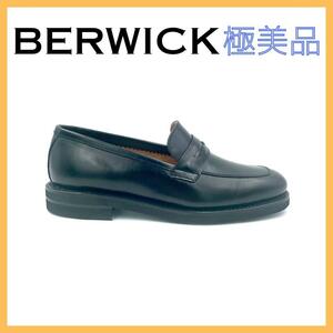 バーウィック レザー ローファー ブラック 黒 シューズ 革靴 レディース 3
