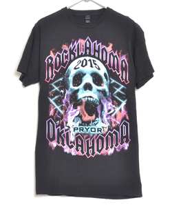 GS7764 ROCKLAHOMA Tシャツ M 肩45 2015 音楽フェス メール xq