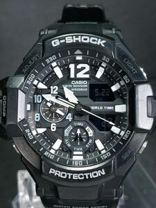 CASIO カシオ G-SHOCK ジーショック グラビティマスター GA-1100-1A デジアナ 腕時計 ブラック ラバーベルト ステンレス 新品電池交換済み