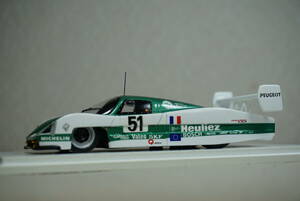 1/43 ルマン 最高速達成 spark WM Secateva P88 Peugeot #51 1988 Le Mans 24h セカテバ プジョー P 88 maximum speed of 405km ロム