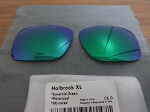 処分価格！！！★オークリー HOLBROOK XL　OO9417 　ホルブルックXL用 カスタム偏光 レンズ GREEN Color ミラー 