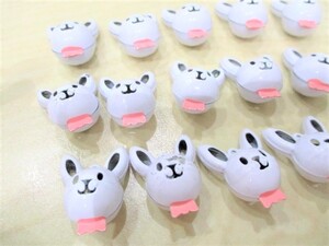 新品　うさぎ15個　ひよこ1個　チャーム　鈴入り　キーホルダー　フランス雑貨ペッシュ