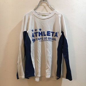 ATHLETA/アスレタ キッズ150　長袖スポーツウェア アスレタ ホワイト 白 ブルー 青　サッカー/フットサル