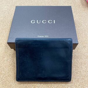 GUCCI ＊ グッチカードケース 名刺入れ 定期入れ パスケース 柔らかレザー ブラック 黒 カードケース カード入れ 革