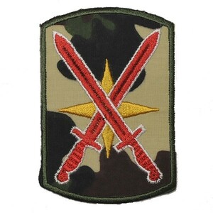 アイロンワッペン・パッチ アメリカ陸軍第10支援部隊 部隊章・階級章