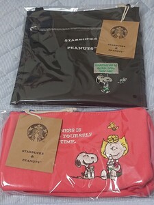 新品未使用【スターバックスSTARBUCKS×PEANUTS】2023年コラボ★ SNOOPY スヌーピー ★サコッシュ&Sallyポーチ★スタバ 限定★