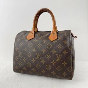 1円〜★LOUIS VUITTON ルイヴィトン スピーディ25 モノグラム ミニボストン ハンドバッグ M41528 ブラウン レディース レザー 3