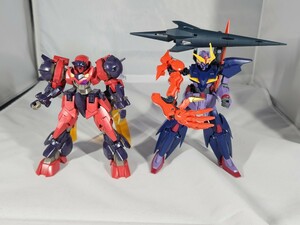 HGガンダムビルドダイバーズ　オーガ刃-X　ガンダムゼルトザーム　素組完成品