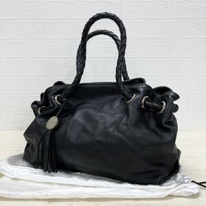 和487★ FURLA フルラ レザーバッグ ハンドバッグ ブラック レディース